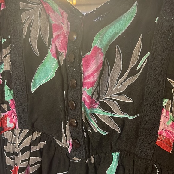 BILLABONG Tropical Floral Mini Dress ~ Small - Picture 3 of 5